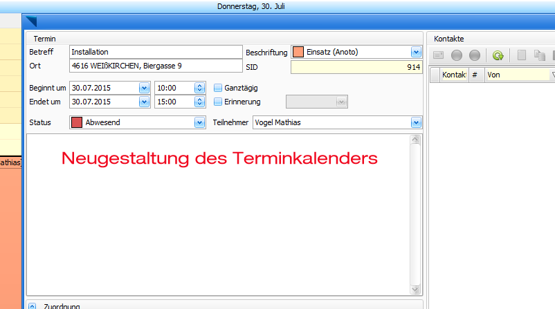 Screenshot-Kalender